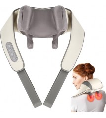 Neck Massager with Heat Shoulder Neck Massager for Pain Relief Deep Tissue Electric Massager Pillow for Neck Back Shoulder Leg Kneading Massager for Muscle Relaxation